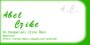 abel czike business card